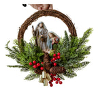 Guirlanda Presépio Sagrada Família 40cm