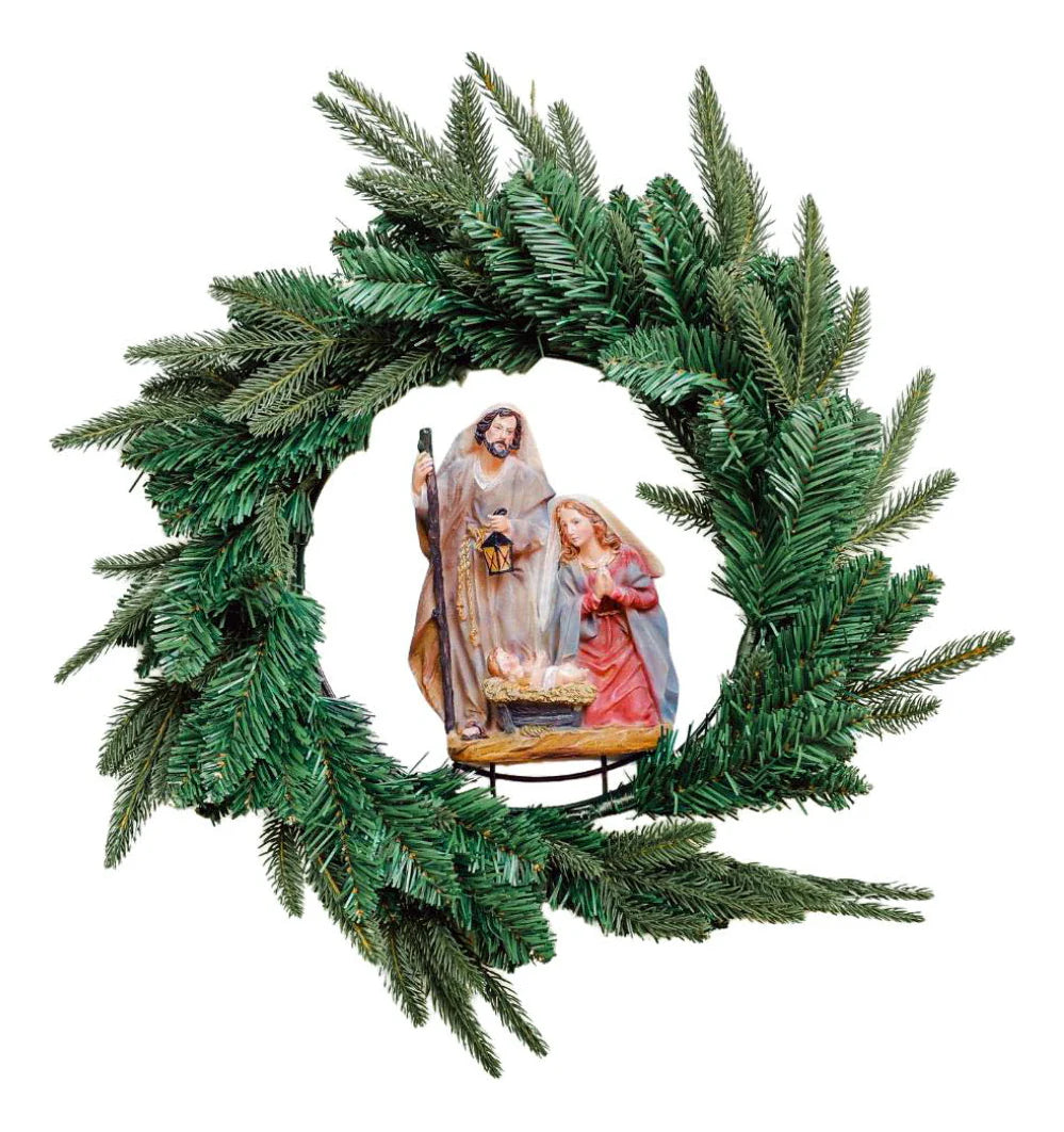Guirlanda Presépio Sagrada Família 40cm