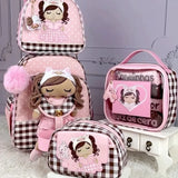 Kit Mochila Boneca Encantada Rosa